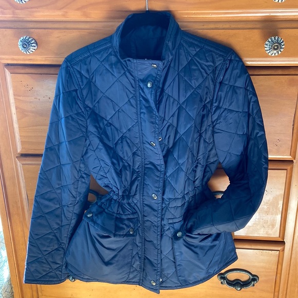 Coach Quilted Jacket XS Drawstring Waist - Picture 1 of 3